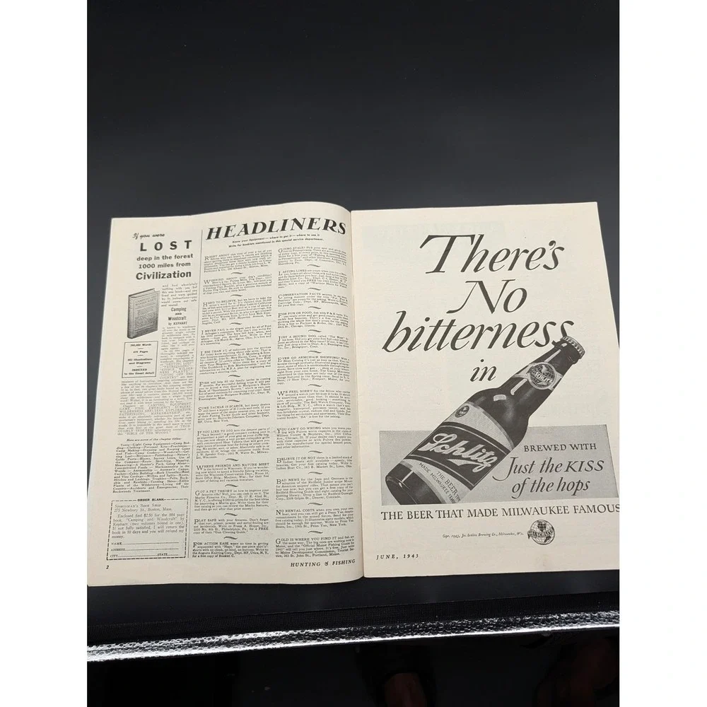 Vintage Hunting and Fishing Magazine June 1943